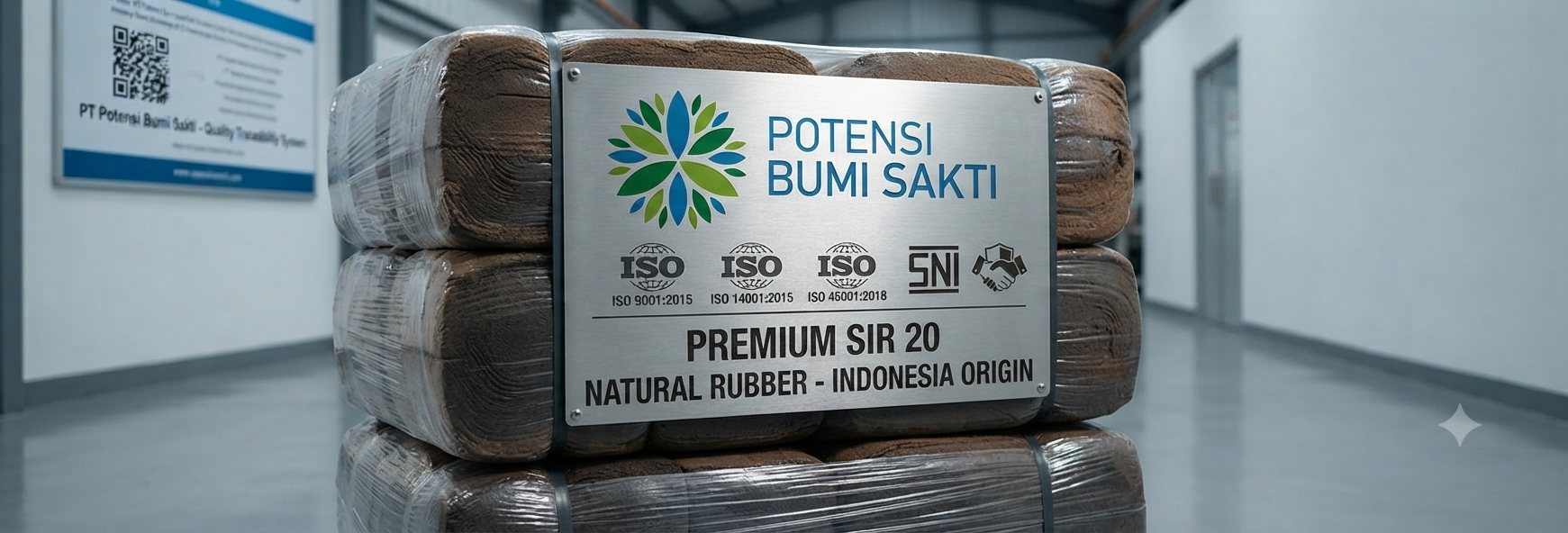 Premium SIR 20 Rubber Bale
